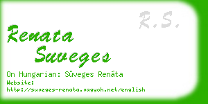 renata suveges business card